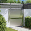 Vidaxl tuinpoort met slot zilver 95 x 100 cm roestvrij staal