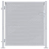Vidaxl tuinpoort met slot zilver 95 x 100 cm roestvrij staal