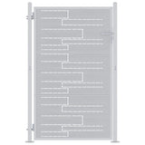 Vidaxl tuinpoort 85 x 120 cm roestvrij staal zilver vergrendelbaar - afbeelding 2