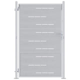 Vidaxl tuinpoort 85 x 120 cm roestvrij staal zilver vergrendelbaar - afbeelding 2