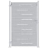 Vidaxl tuinpoort met slot zilver 100 x 150 cm roestvrij staal