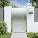 Vidaxl tuinpoort 85 x 144 cm roestvrij staal zilver vergrendelbaar - afbeelding 3