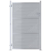 Vidaxl tuinpoort met slot zilver 100 x 150 cm roestvrij staal