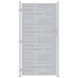 Vidaxl tuinpoort 85 x 174 cm roestvrij staal zilver vergrendelbaar - afbeelding 2