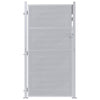 Vidaxl tuinpoort met slot zilver 96 x 180 cm roestvrij staal