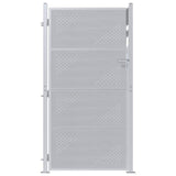 Vidaxl tuinpoort 85 x 174 cm roestvrij staal zilver vergrendelbaar - afbeelding 2