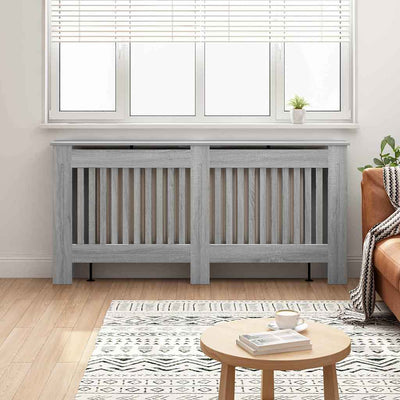 Vidaxl radiatorafdekking grijs sonoma 172 x 19 x 81,5 cm bewerkt hout
