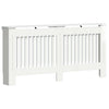 Vidaxl radiatorafdekking hoogglans wit 172 x 19 x 81,5 cm bewerkt hout