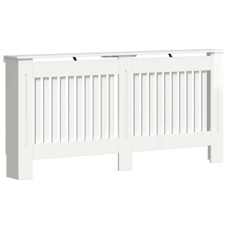 Vidaxl radiatorafdekking hoogglans wit 172 x 19 x 81,5 cm bewerkt hout