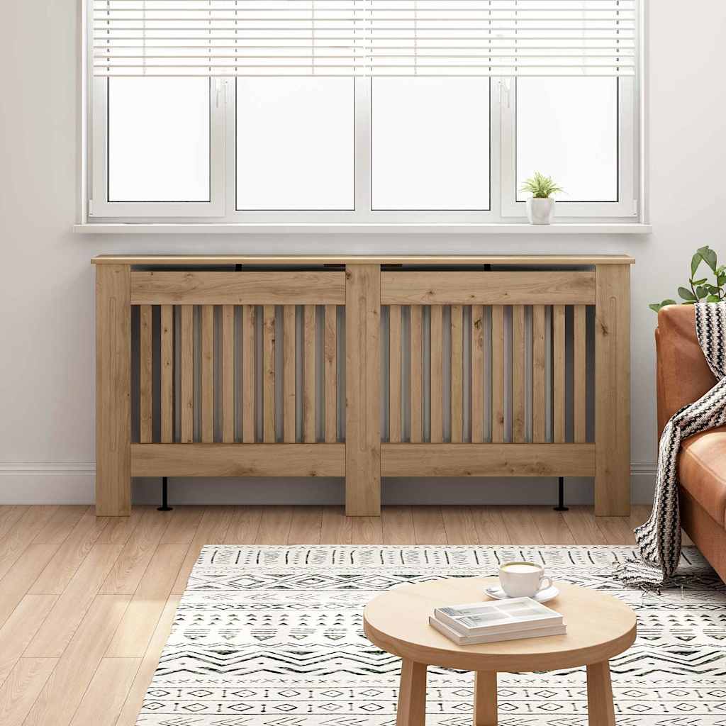 Vidaxl radiatorafdekking artisanaal eiken 172 x 19 x 81,5 cm