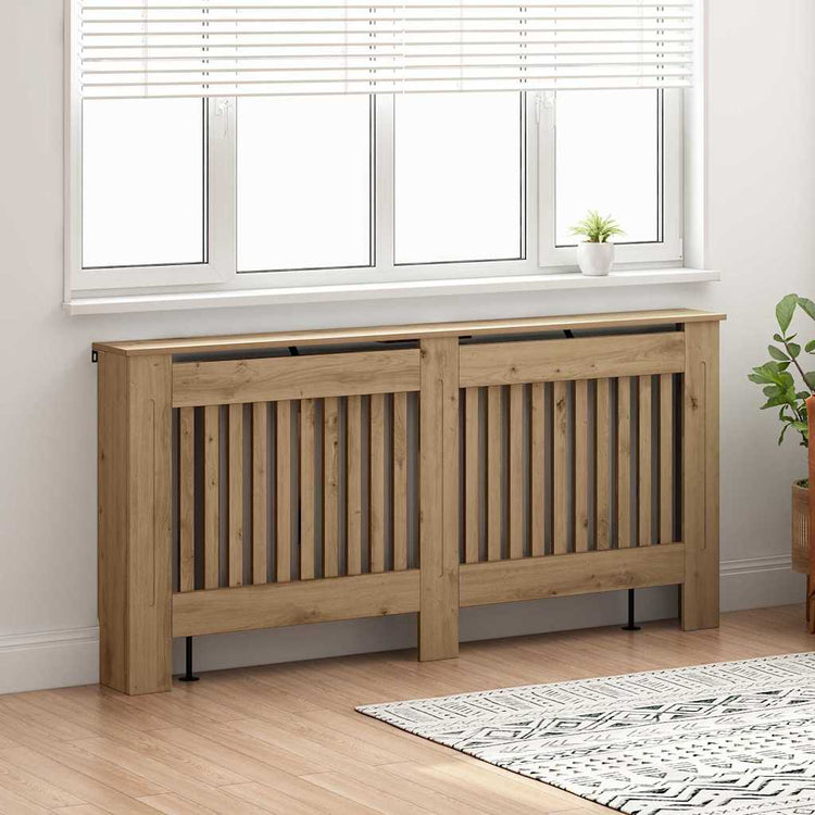Vidaxl radiatorafdekking artisanaal eiken 172 x 19 x 81,5 cm