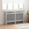 Vidaxl radiatorafdekking beton grijs 152 x 19 x 81,5 cm bewerkt hout