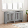 Vidaxl radiatorafdekking grijs sonoma 152 x 19 x 81,5 cm bewerkt hout