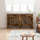 Vidaxl radiatorafdekking gerookt eiken 152 x 19 x 81,5 cm bewerkt hout