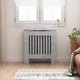 Vidaxl radiatorafdekking betongrijs 78 x 19 x 81,5 cm bewerkt hout