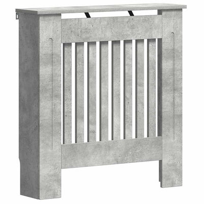 Vidaxl radiatorafdekking beton grijs 78 x 19 x 81,5 cm bewerkt hout