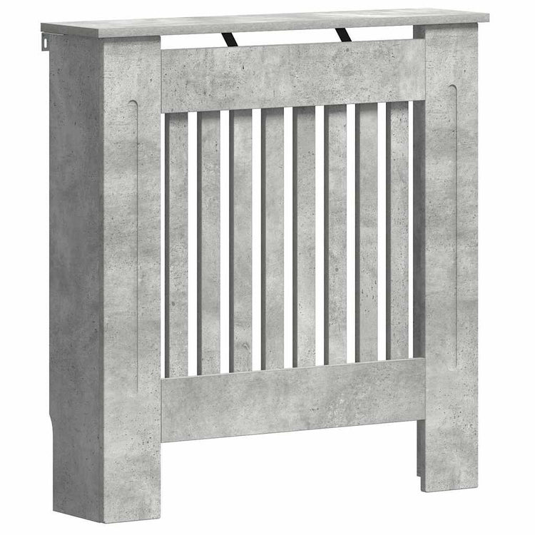 Vidaxl radiatorafdekking betongrijs 78 x 19 x 81,5 cm bewerkt hout