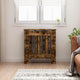 Vidaxl radiatorafdekking gerookt eiken 78 x 19 x 81,5 cm bewerkt hout