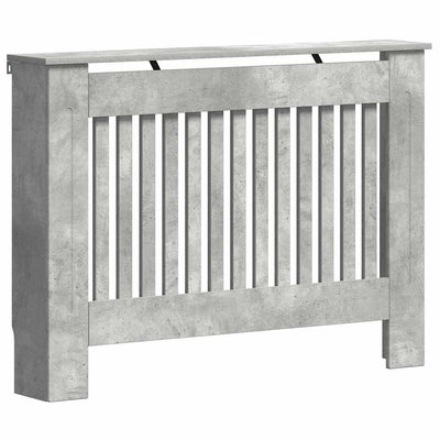 Vidaxl radiatorafdekking beton grijs 112 x 19 x 81,5 cm bewerkt hout