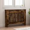 Vidaxl radiatorafdekking gerookt eiken 112 x 19 x 81,5 cm bewerkt hout