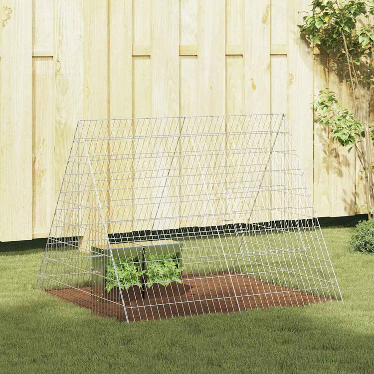 Vidaxl konijnenkooi zilver 110 x 100 x 85 cm gegalvaniseerd staal