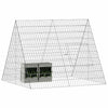 Vidaxl konijnenkooi zilver 215 x 100 x 85 cm gegalvaniseerd staal