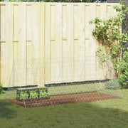 Vidaxl konijnenkooi zilver 215 x 100 x 85 cm gegalvaniseerd staal - afbeelding 1