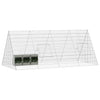 Vidaxl konijnenkooi zilver 215 x 100 x 85 cm gegalvaniseerd staal
