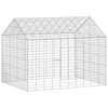 Vidaxl konijnenkooi zilver 400 x 78 x 78 cm gegalvaniseerd staal