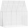 Vidaxl konijnenkooi zilver 400 x 100 x 210 cm gegalvaniseerd staal