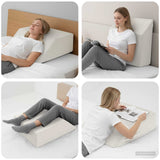 Vidaxl been kussen 63 x 52 x 19,5 cm stevig pu schuim wit - afbeelding 1