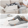 Vidaxl beenkussen effen wit 68 x 25 x 21,5 cm