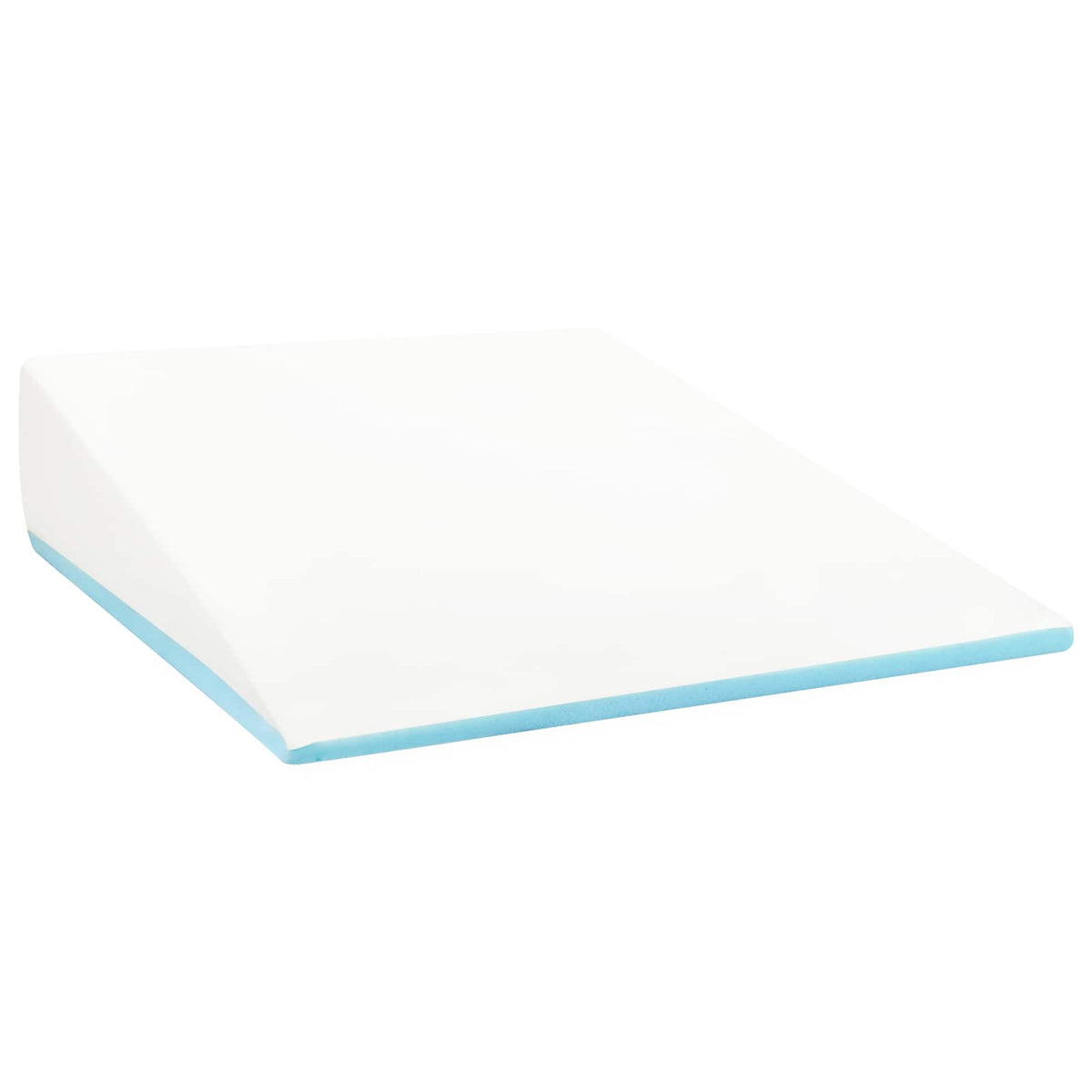 Vidaxl wedge kussen effen wit 69 x 64 x 19 cm