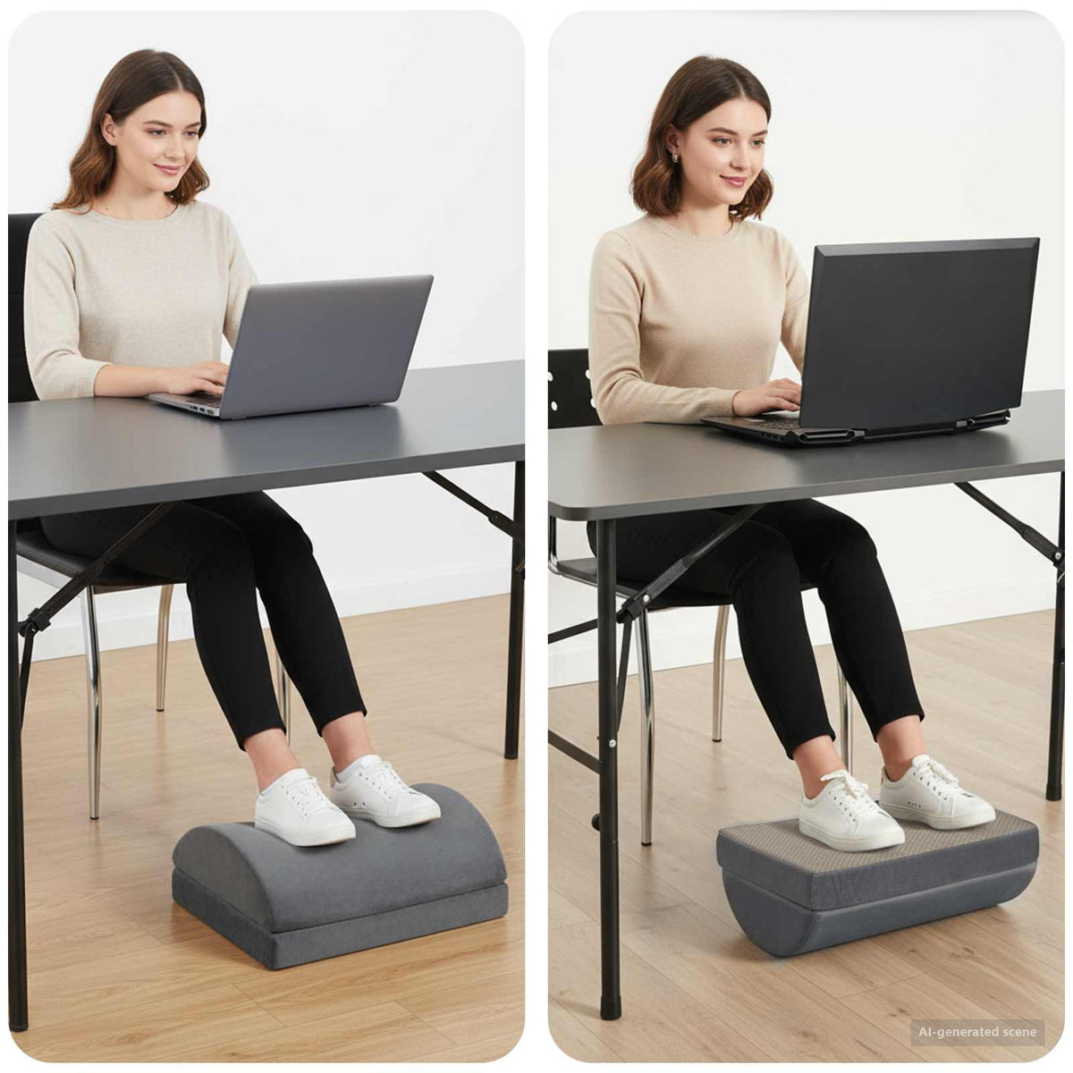 Vidaxl 44 x 29 x 17 cm stevig pu schuim grijs