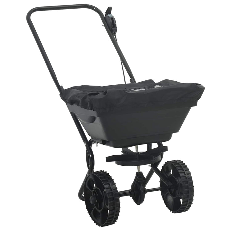 Vidaxl verspreider zwart 82 x 46 x 75 cm pvc en staal