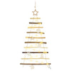 Vidaxl kerstboom met 30 led naturel 90 cm massief essenhout