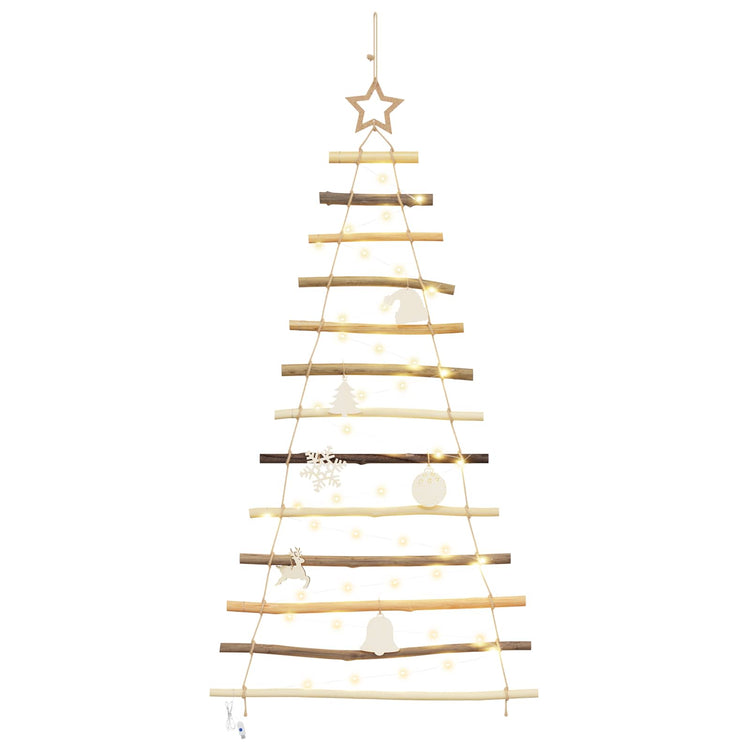Vidaxl kerstboom naturel 120 cm massief essenhout