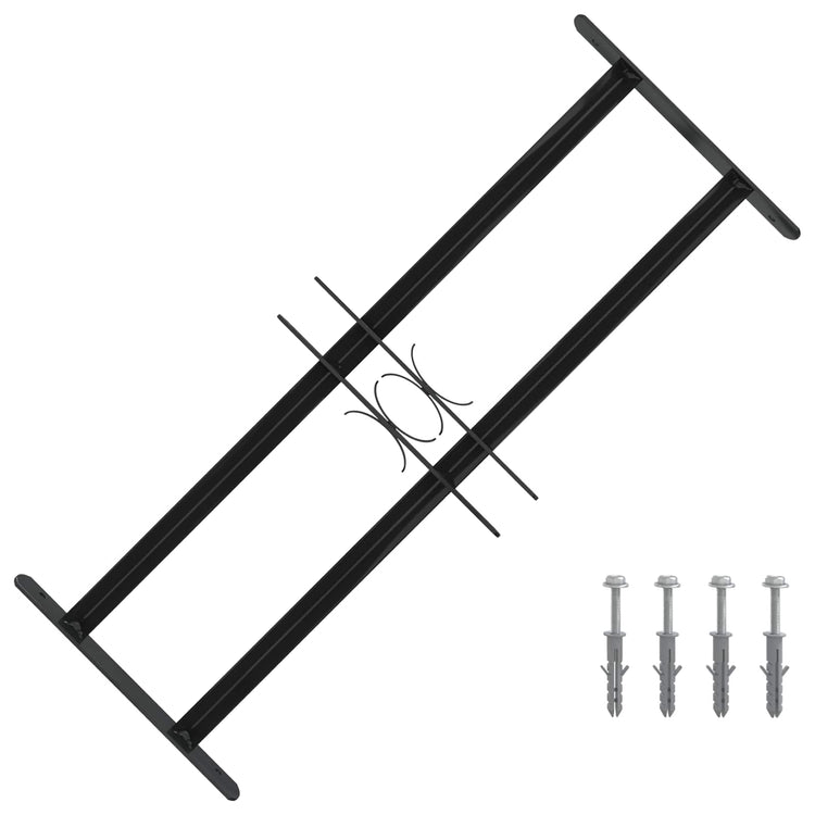 Vidaxl raam beveiligingsgrill 76 x 30 cm gegalvaniseerd staal