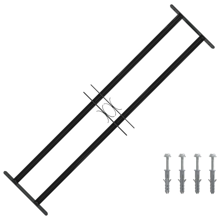 Vidaxl raam beveiligingsgrill 115 x 30 cm gegalvaniseerd staal