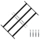 Vidaxl raam beveiligingsgrill 75,5 x 45 cm gegalvaniseerd staal