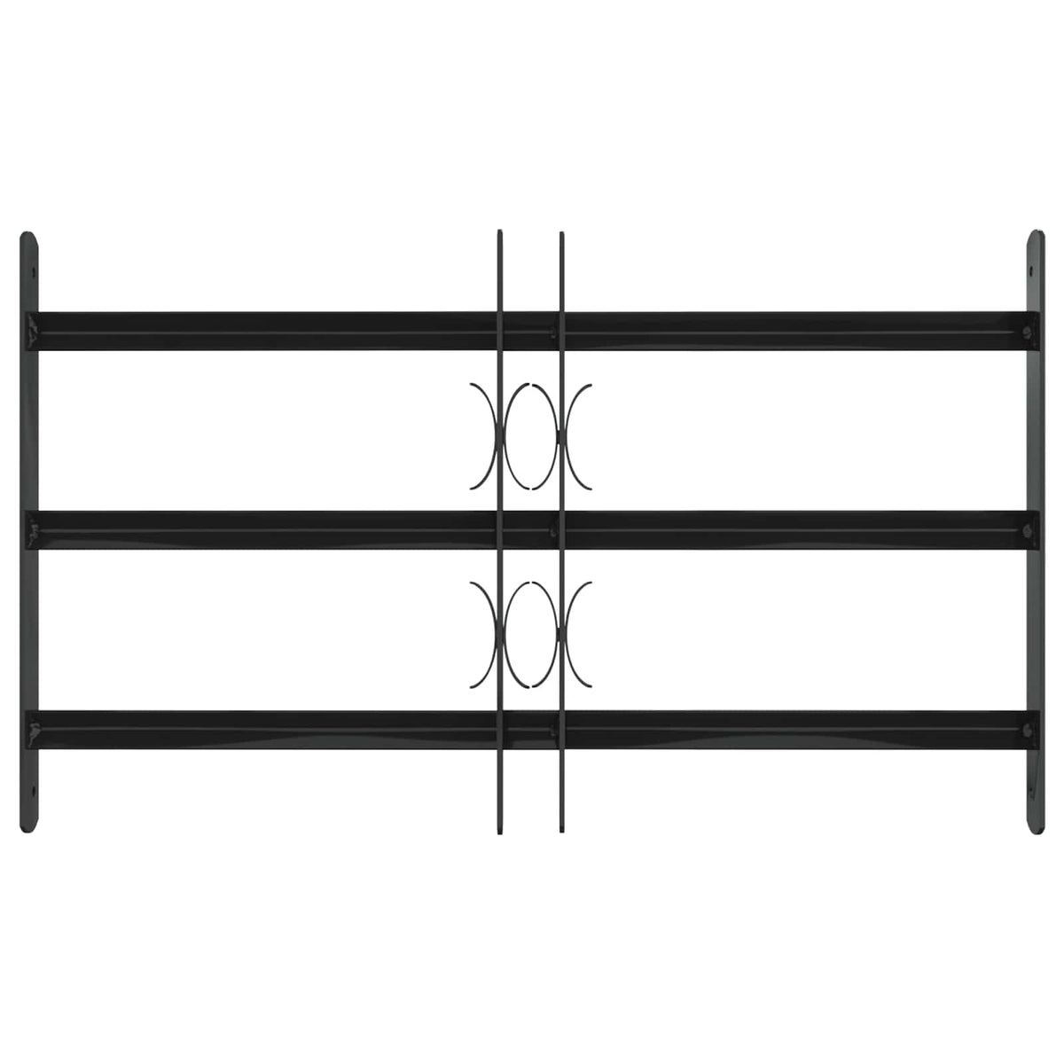 Vidaxl raam beveiligingsgrill 75,5 x 45 cm gegalvaniseerd staal