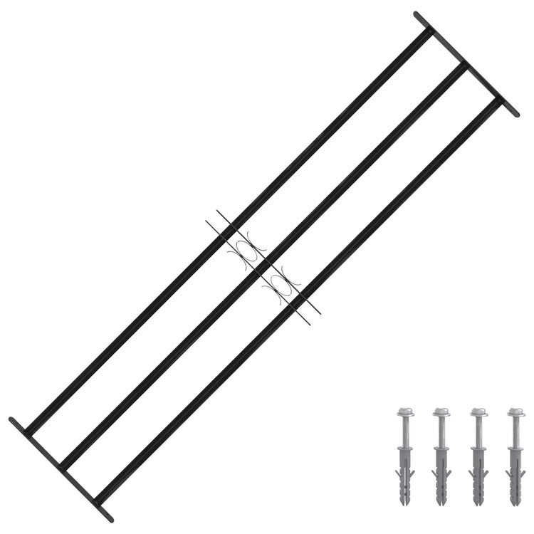 Vidaxl raam beveiligingsgrill 174 x 45 cm gegalvaniseerd staal