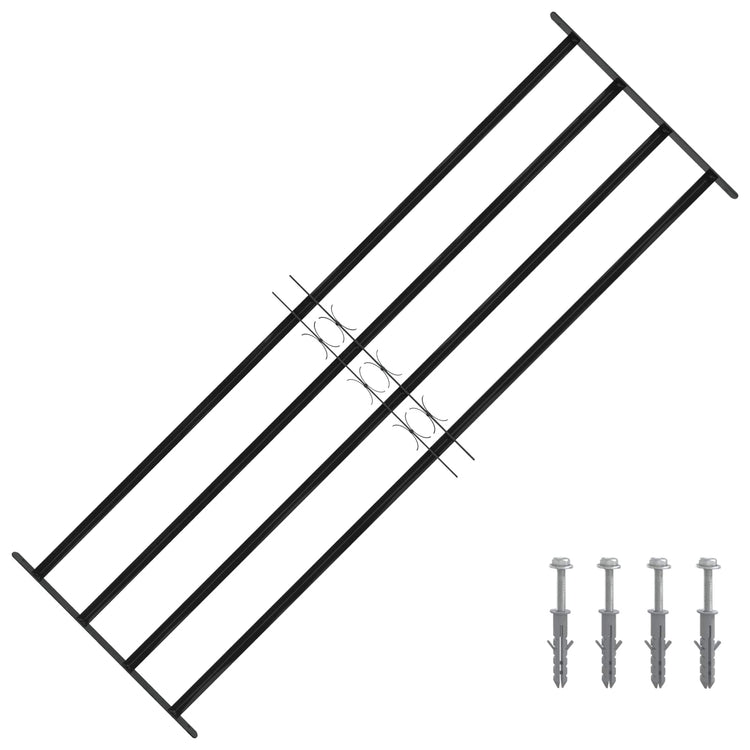 Vidaxl raam beveiligingsgrill 175 x 60 cm gegalvaniseerd staal