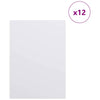 Vidaxl decorpanelen 12 pcs wit 15 x 21 x 0.27 cm bewerkt hout