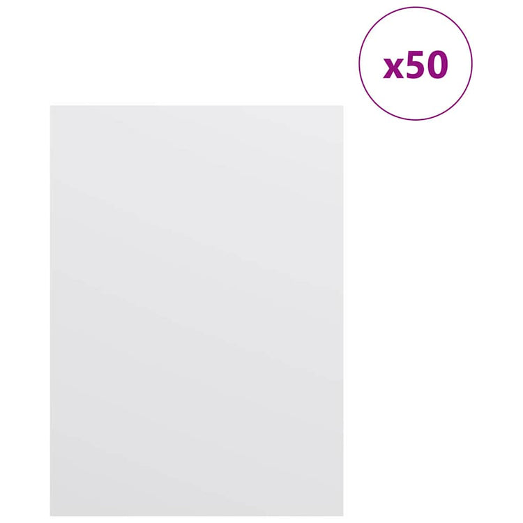 Vidaxl decorpanelen 50 st wit 15 x 21 x 0,27 cm bewerkt hout