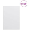 Vidaxl decorpanelen 150 pcs wit 15 x 21 x 0.27 cm bewerkt hout
