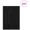 Vidaxl decorpanelen 12 pcs zwart eiken 15 x 21 x 0.27 cm bewerkt hout