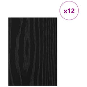 Vidaxl decorpanelen 12 st zwart eiken 15 x 21 x 0,27 cm bewerkt hout - afbeelding 3