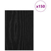 Vidaxl decorpanelen 150 pcs zwart eiken 15 x 21 x 0.27 cm bewerkt hout