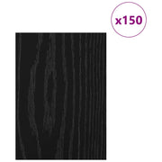 Vidaxl decorpanelen 150 st zwart eiken 15 x 21 x 0,27 cm bewerkt hout - afbeelding 3